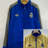 2025/2026 Real Madrid Double-Sided Windbreaker Blue Yellow  Football Jersey 1:1 Thai Quality
