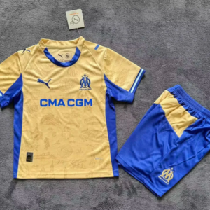 2025/2026 Olympique de Marseille Fourth Away Football Jersey 1:1 Thai Quality Kids Size