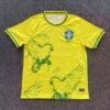 2025 Brazil Special Edition Bird Yellow Soccer Jersey 1:1