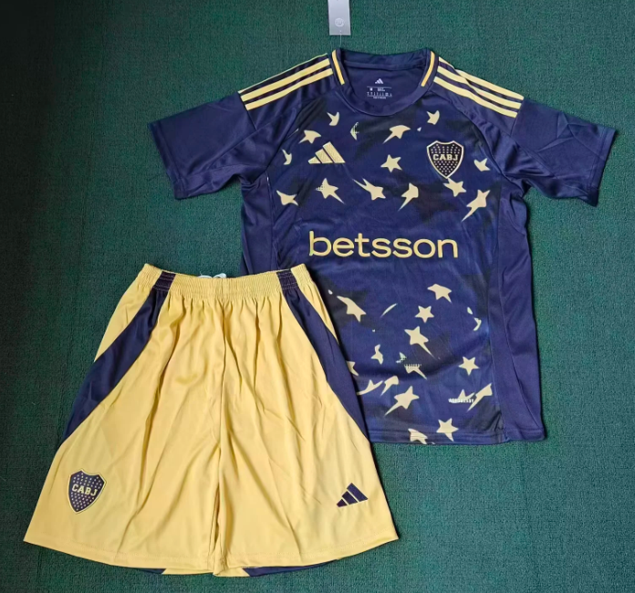 2025/2026 Boca Juniors Third Away Football Jersey 1:1 Thai Quality Kids Size