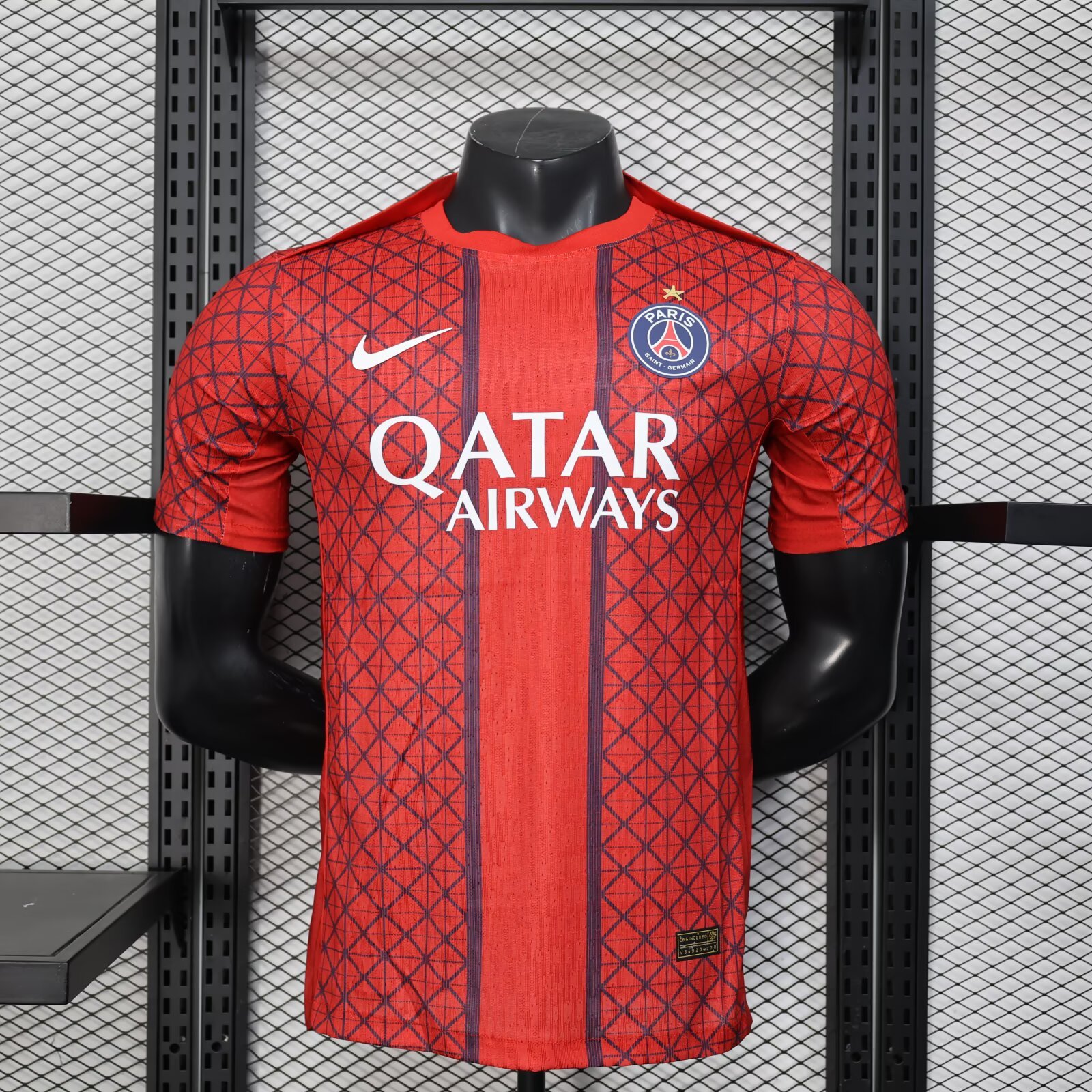 2025/2026 Player Version Psg Paris Saint-Germain Training Suit Red Football Shirt 1:1 Thai Quality