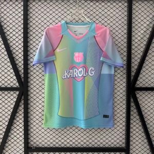 2025/2026 Barcelona KAROLG Advertising Edition Light Blue Football Shirt 1:1 Thai Quality