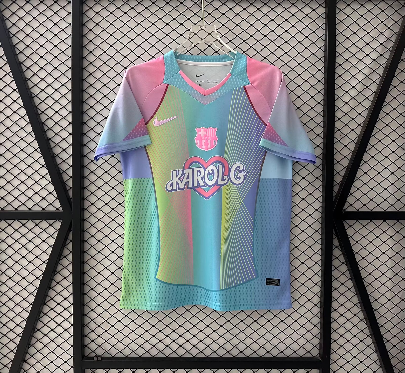 2025/2026 Barcelona KAROLG Advertising Edition Light Blue Football Shirt 1:1 Thai Quality