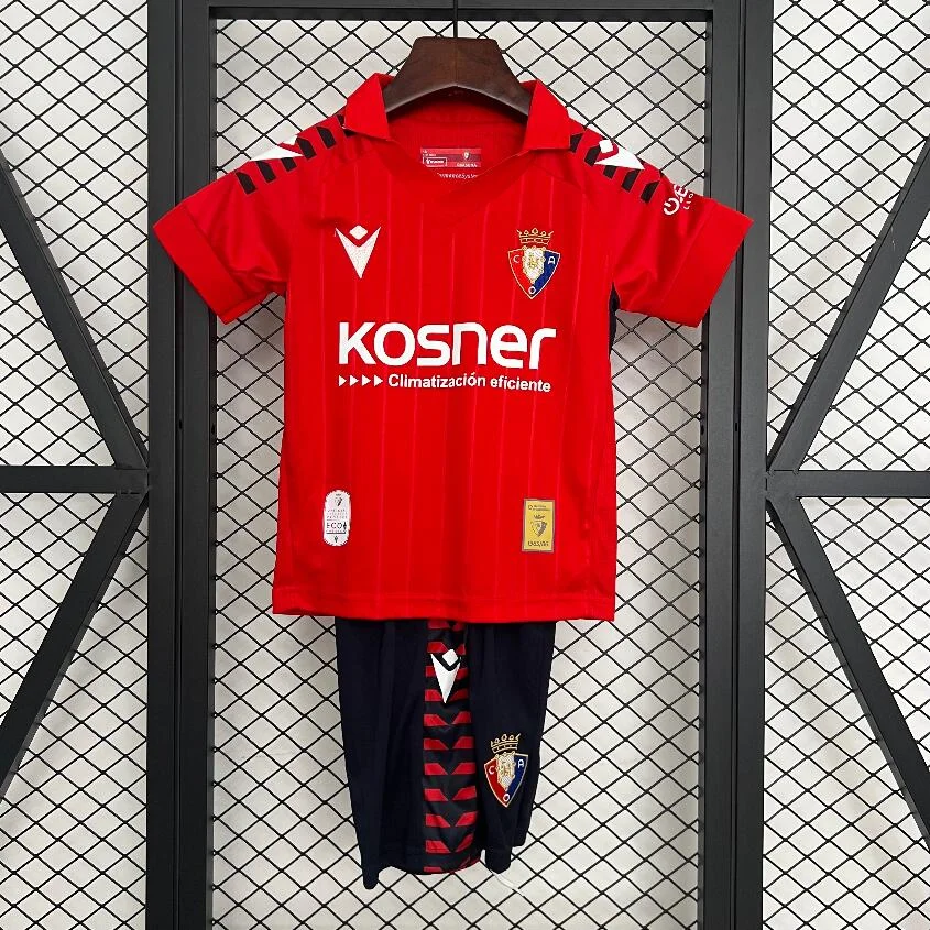 2025/2026 Osasuna Home Football Jersey 1:1 Thai Quality Kids Size