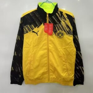 2025/2026 Dortmund Double-Sided Windbreaker Yellow Green Football Jersey 1:1 Thailand Quality