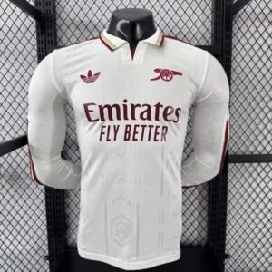 2025/2026 Long Sleeve Player Version Arsenal Third Away Football Shirt 1:1 Thai Quality