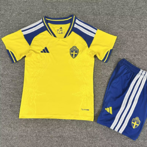 2026 Sweden Home Football Jersey 1:1 Thai Quality Kids Size