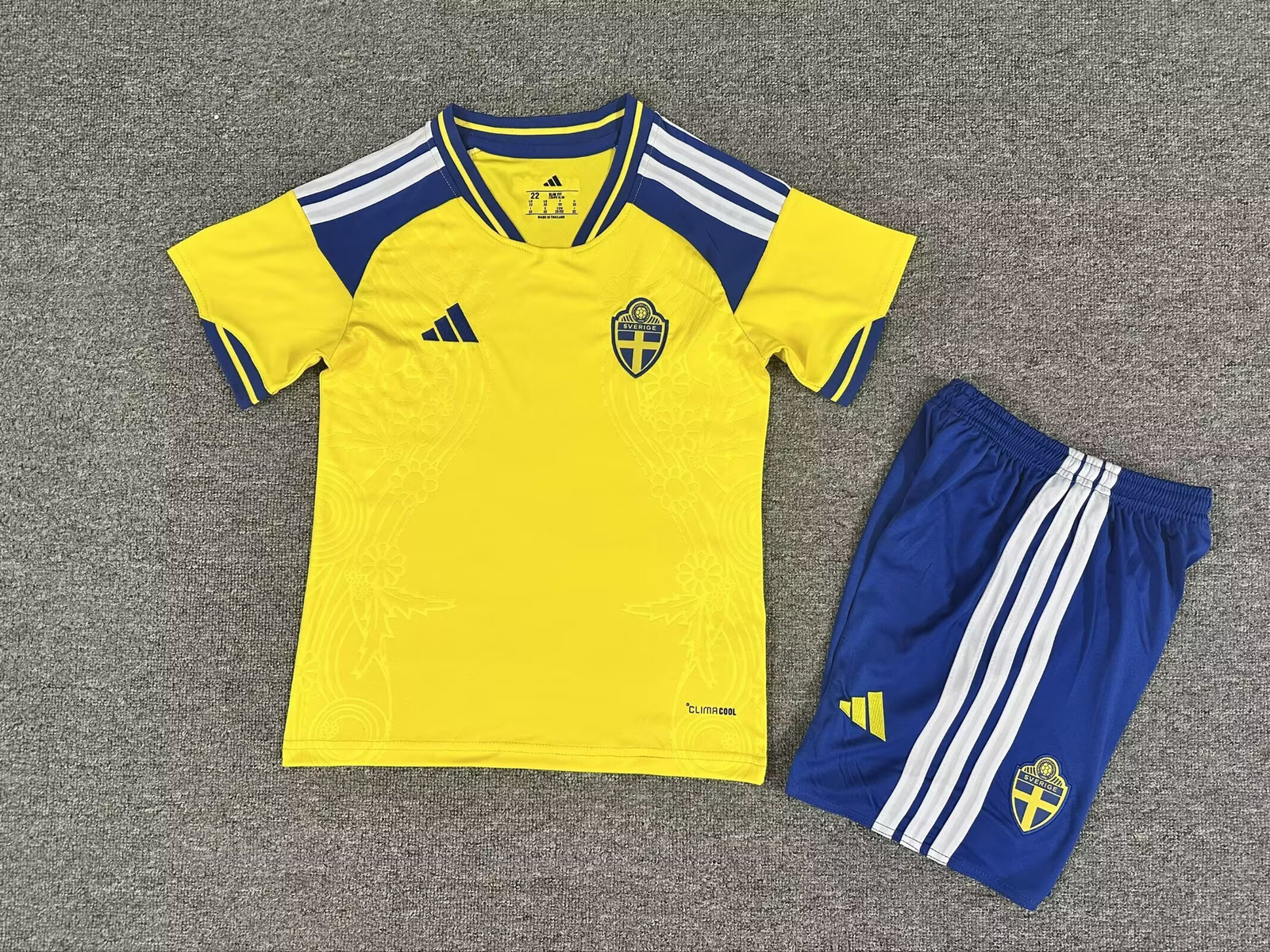 2026 Sweden Home Football Jersey 1:1 Thai Quality Kids Size