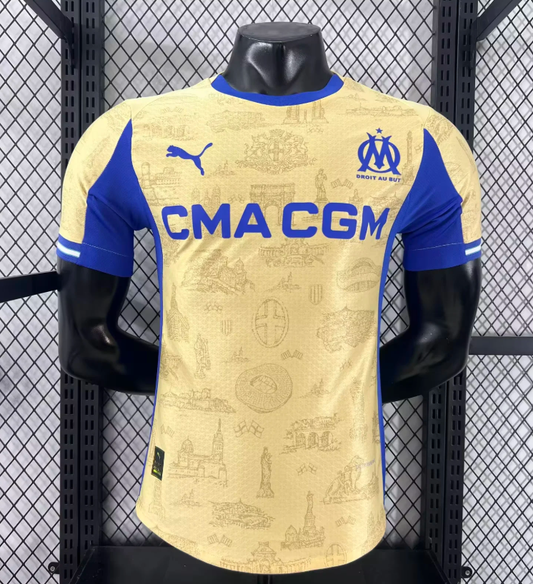 2025/2026 Player Version Olympique de Marseille Third Away Football Jersey1:1 Thai Quality