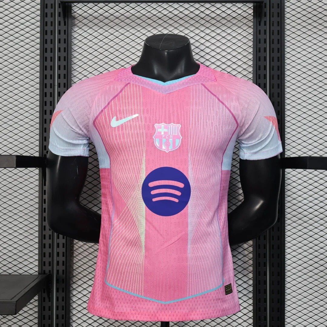 2025/2026 Player Version Barcelona Special Edition Pink Football Shirt 1:1 Thai Quality