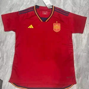 2022 World Cup Spain National Team Home Football Shirt  1:1