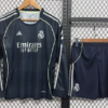 2025/2026 Long Sleeves Real Madrid Away Football Jersey 1:1 Thai Quality Kids Size