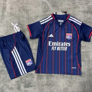 2025/2026 Lyon Away Football Jersey1:1 Thai Quality Kids Size