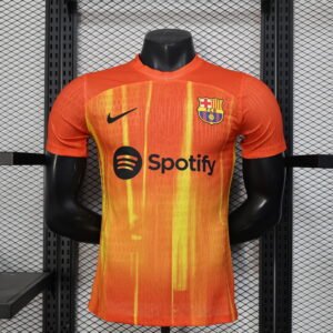 2025/2026 Player Version Barcelona Special Edition Orange Football Shirt 1:1 Thai Quality