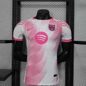2025/2026 Player Version Barcelona Special Edition Pink White Football Jersey 1:1 Thai Quality