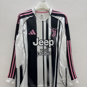 2025/2026 Long Sleeve Juventus Home Football Shirt 1:1 Thai Quality(There Are Sponsors)