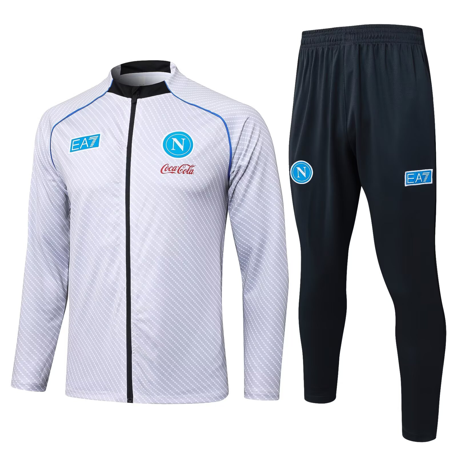 2025/2026 Napoli Full-Zip Training Suit Light Grey Set 1:1 Thai Quality