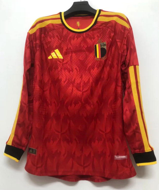 2026 Long Sleeve Belgium National Team Home Football Jersey 1:1 Thai Quality