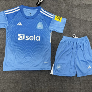 2025/2026 Newcastle United Goalkeeper Blue Soccer Jersey 1:1 Thai Quality Kids Size