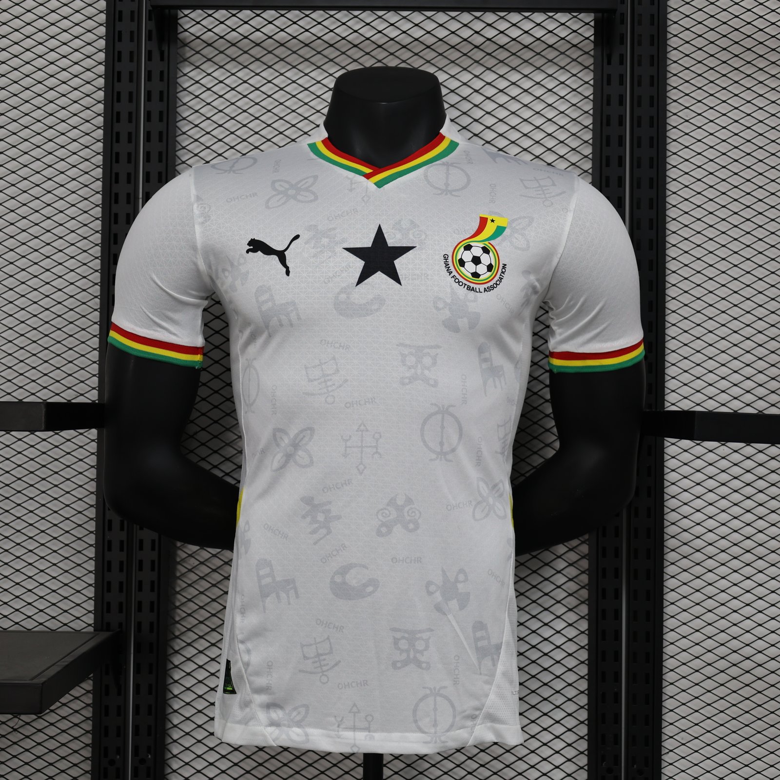 2025 Player Version Ghana National Home Football Shirt 1:1 Thai Quality
