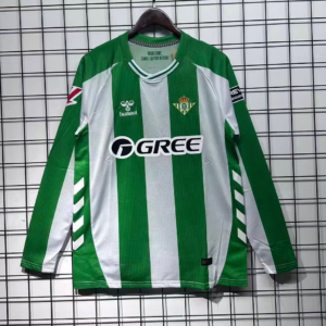 2025/2026 Long Sleeves Real Betis Home Football Jersey 1:1 Thai Quality