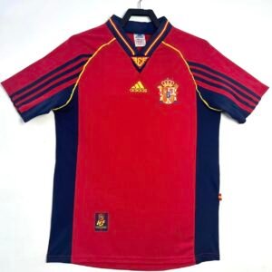 1998 Retro Spain National Team Home Football Jersey1:1