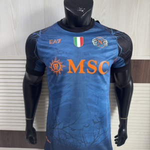 2025/2026 Player Version  Napoli Halloween Blue Soccer Jersey 1:1 Thai Quality