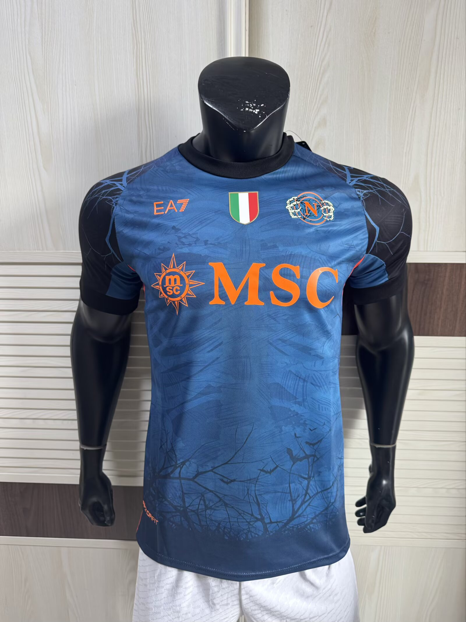 2025/2026 Player Version  Napoli Halloween Blue Soccer Jersey 1:1 Thai Quality