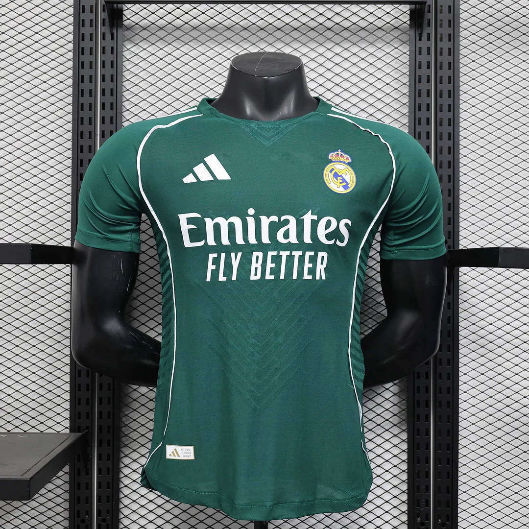 2025/2026 Player Version Real Madrid Special Edition Dark Green Football Jersey1:1 Thai Quality