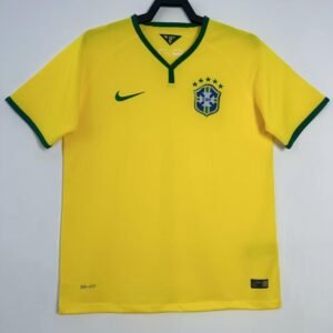 2014 Retro Brazil Home Soccer Jersey1:1