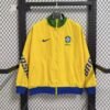 2025/2026 Brazil Windbreaker Yellow Football Jersey 1:1