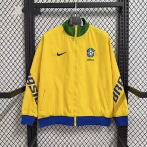 2025/2026 Brazil Windbreaker Yellow Football Jersey 1:1